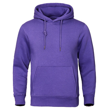 Autumn and Winter Men'S and Women'S Warm Sportswear Casual Solid Color Pullover Fashionable Hot Selling Fitness Pocket Hoodie