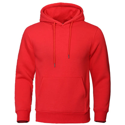 Autumn and Winter Men'S and Women'S Warm Sportswear Casual Solid Color Pullover Fashionable Hot Selling Fitness Pocket Hoodie
