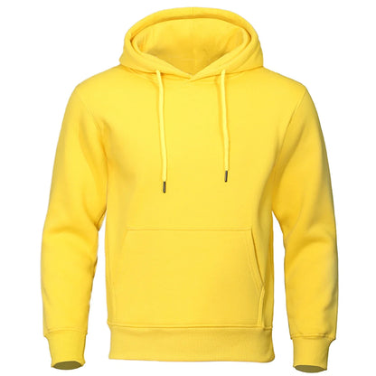 Autumn and Winter Men'S and Women'S Warm Sportswear Casual Solid Color Pullover Fashionable Hot Selling Fitness Pocket Hoodie