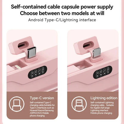 Mini Portable Mobile Phone Charger External Battery Power Bank Plug and Play Suitable for Apple Samsung Huawei Xiaomi 10000mAh