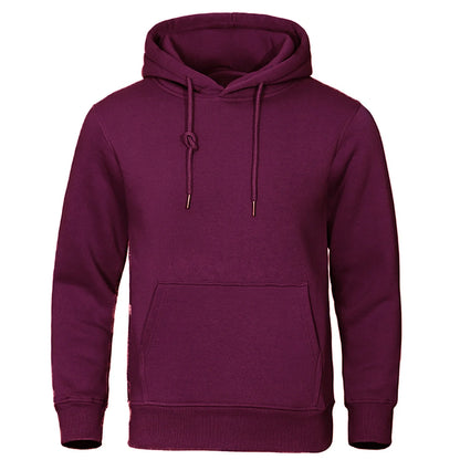 Autumn and Winter Men'S and Women'S Warm Sportswear Casual Solid Color Pullover Fashionable Hot Selling Fitness Pocket Hoodie
