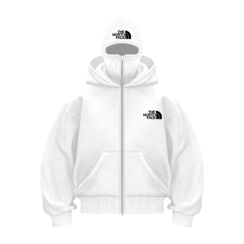 2025 autumn and winter new men's and women's casual sportswear, with hooded mask design, sporty and fashionable plus size hooded