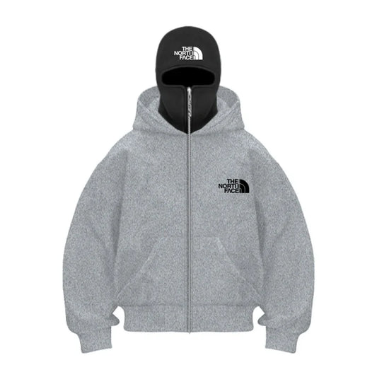 2025 autumn and winter new men's and women's casual sportswear, with hooded mask design, sporty and fashionable plus size hooded