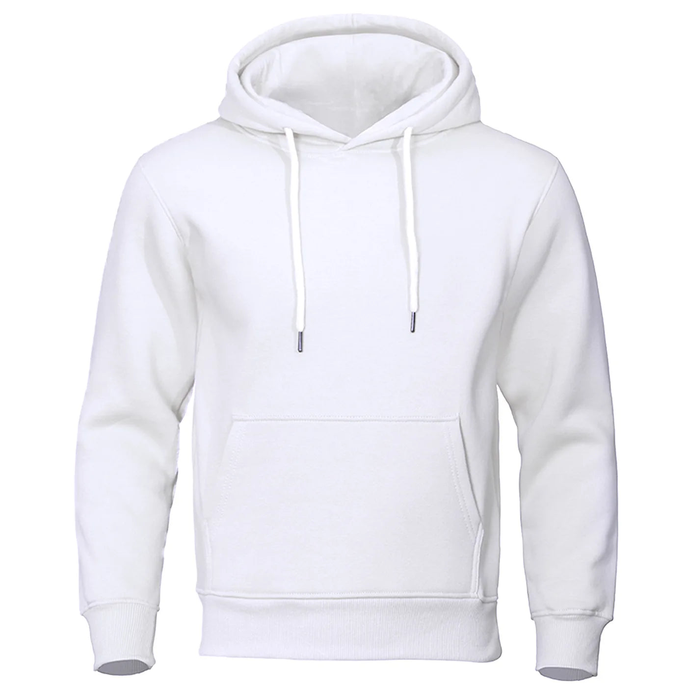Autumn and Winter Men'S and Women'S Warm Sportswear Casual Solid Color Pullover Fashionable Hot Selling Fitness Pocket Hoodie
