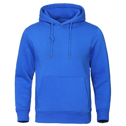 Autumn and Winter Men'S and Women'S Warm Sportswear Casual Solid Color Pullover Fashionable Hot Selling Fitness Pocket Hoodie