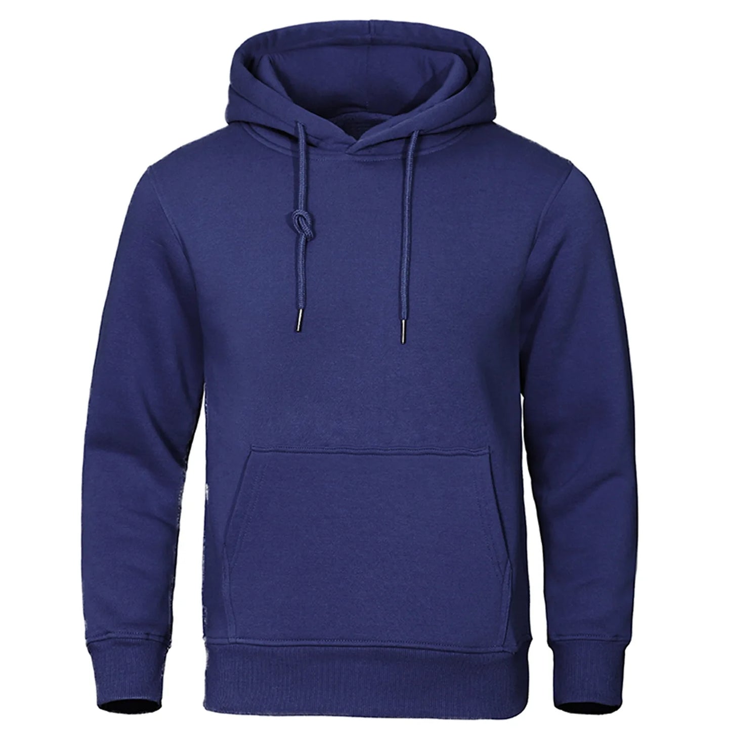 Autumn and Winter Men'S and Women'S Warm Sportswear Casual Solid Color Pullover Fashionable Hot Selling Fitness Pocket Hoodie