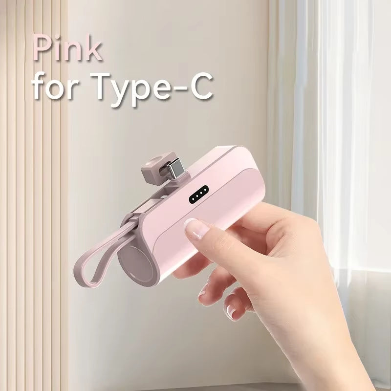 Mini Portable Mobile Phone Charger External Battery Power Bank Plug and Play Suitable for Apple Samsung Huawei Xiaomi 10000Mah